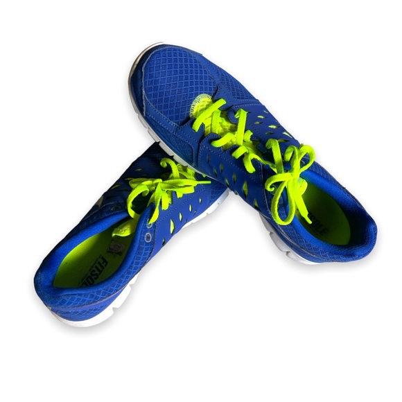 NIKE FLEX 2013 RUN Blue/Neon Sz10 W - Picture 8 of 10